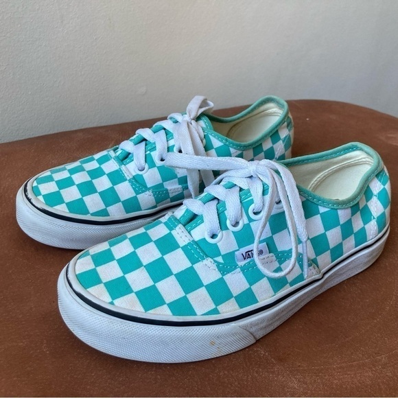 Vans Shoes - Vans | Checkerboard Lace Up Sneaker Shoes Waterfall Green